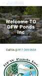 Mobile Screenshot of dfwponds.com